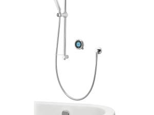 Aqualisa Optic Q Smart Divert Concealed High Pressure Shower with Bath Filler & Adjustable Head