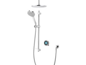 Aqualisa Optic Q Smart Divert Concealed Gravity Pumped Shower with Adjustable & Fixed Ceiling Head