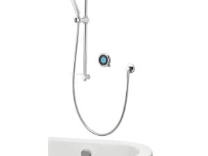 Aqualisa Optic Q Smart Divert Concealed Gravity Pumped Shower with Bath Filler & Adjustable Head