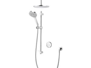 Aqualisa Unity Q Smart Divert Concealed Gravity Pumped Shower with Adjustable & Ceiling Fixed Shower Head