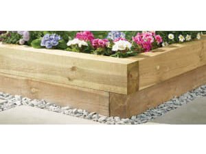 Wickes Decorative Timber Garden Sleeper - 100 x 150mm x 1.2m