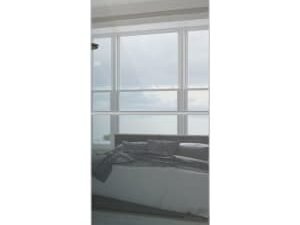 Spacepro Minimalist Sliding Wardrobe Door 2 Panel Silver Frame Mirror - 610mm