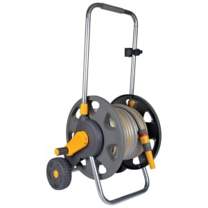 Hozelock Assembled Hose Cart with Starter Hose Pipe – 30m