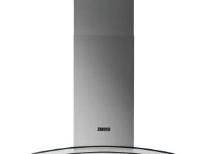 Zanussi ZHC62352X 60cm Chimney Hood with Curved Glass - Stainless Steel