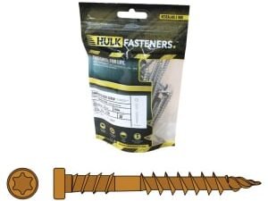 Hulk Composite Decking Screws Apex Himalayan Cedar - Pack of 30 with Bit