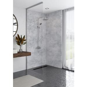 Mermaid Elite Caliza Tongue & Groove Single Shower Panel – 2420 x 1200mm