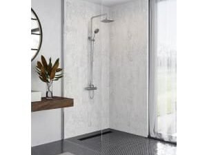 Mermaid Elite Padova Tongue & Groove Single Shower Panel - 2420 x 1200mm