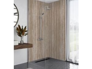 Mermaid Elite Sovana Tongue & Groove Single Shower Panel - 2420 x 1200mm