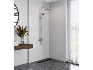 Mermaid Elite Artico Tongue & Groove Single Shower Panel - 2420 x 1200mm