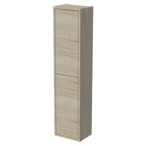 Wickes Tallinn Halifax Oak Push to Open Wall Hung Tower Unit – 1300 x 300mm