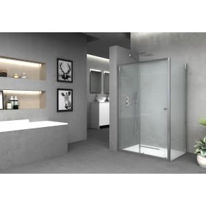 Vision 6mm Chrome Framed Shower Side Panel Only – 1850 x 800mm