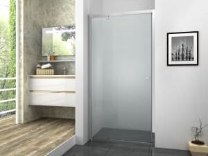 Vision 6mm Chrome Framed Pivot Shower Door Only - 1850 x 800mm