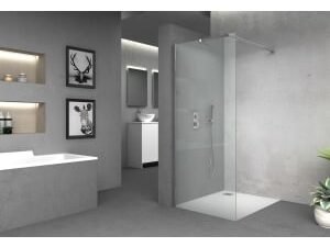 Vision 6mm Frameless Wet Room Shower Glass Panel - 1850 x 1000mm