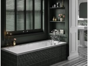 Wickes Savoy Acrylic Traditional Straight Bath - 1700 x 700mm