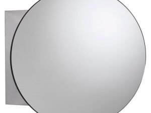 Croydex Severn Circular Mirrored Bathroom Cabinet - 500 x 500mm