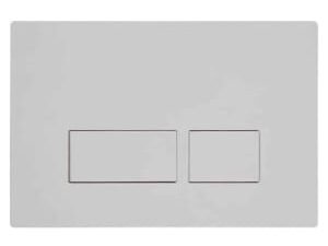 Abacus Flush Plate For Bathrooms  - White