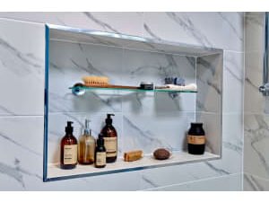 Abacus Recessed Bathroom Storage Unit - 500 x 800 x 180mm