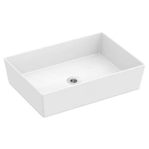 Wickes Platinum Rectangle Countertop Bathroom Basin – 510mm