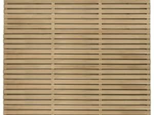 Forest Garden Double Slatted Fence Panel - 1800 x 1500mm - 6 x 5ft - Pack of 4
