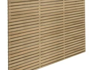 Forest Garden Double Slatted Fence Panel - 1800 x 1500mm - 6 x 5ft - Pack of 5