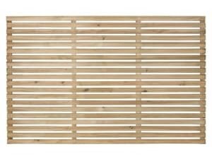 Forest Garden Single Slatted Fence Panel - 1800 x 1200mm - 6 x 4ft - Pack of 3
