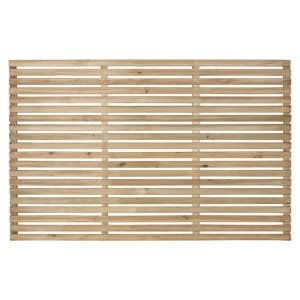 Forest Garden Single Slatted Fence Panel – 1800 x 1200mm – 6 x 4ft – Pack of 5