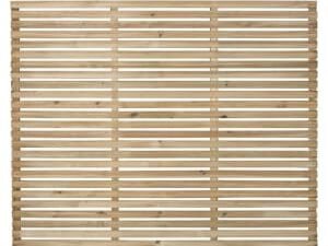 Forest Garden Single Slatted Fence Panel -1800 x 1500mm - 6 x 5ft - Pack of 3