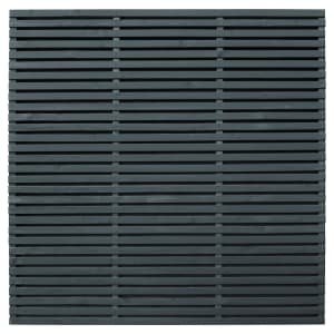 Forest Garden Double Slatted Grey Fence Panel – 1800 x 1800mm – 6 x 6ft – Pack of 5