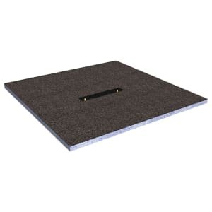 Wickes Linear 30mm Wetroom Shower Tray with Centre Drain Level Access  - 900 X 900mm