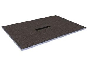 Wickes Linear 30mm Wetroom Shower Tray with Centre Drain Level Access  - 1400 X 900mm