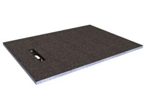 Wickes Linear 30mm Wetroom Shower Tray with End Drain Level Access  - 1200 X 900mm