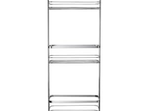 Croydex 3 Tier Freestanding Chrome Storage Basket - 663 x 253mm