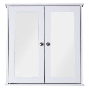 Croydex Ashby Wooden Double Door Bathroom Cabinet – 580 x 560mm