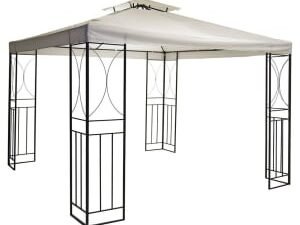 Charles Bentley 3 x 3M Steel Art Gazebo With Fly Screen