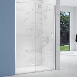Nexa By Merlyn 8mm Chrome Frameless Inline Hinge Door Only for Side Panel – 2000 x 900mm
