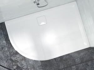 Nexa By Merlyn 25mm Offset Quadrant Low Level Left Hand White Shower Tray - 1200 x 900mm