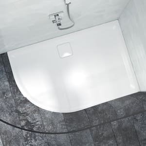 Nexa By Merlyn 25mm Offset Quadrant Low Level Left Hand White Shower Tray – 1200 x 900mm