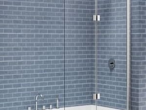 Nexa By Merlyn 6mm Double Folding Adjustable Bath Screen - 1500 x 1100mm