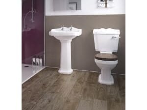 Mermaid Composite Mocha Horizontal Tile Single Shower Panel - 1220 x 2440mm