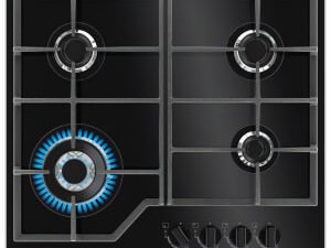Zanussi ZGGN645K Black Gas on Glass Hob - 60cm