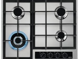 AEG HGB64420YM Stainless Steel Gas Hob - 60cm