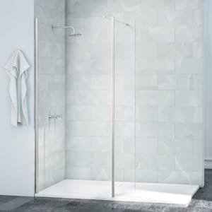 Nexa By Merlyn 8mm Chrome Frameless Swivel Wet Room Shower Panel Only – 2015 x 300mm
