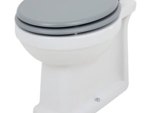 Wickes Oxford Traditional Back To Wall Furniture Pan & Grey Soft Close Seat