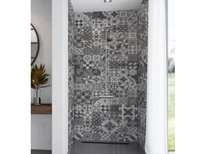 Mermaid Elite Abruzzo 3 Sided Shower Panel Kit - 900 x 900mm