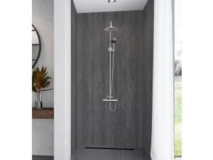 Mermaid Elite Bomarzo 3 Sided Shower Panel Kit - 1700 x 900mm