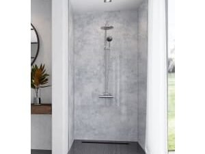 Mermaid Elite Caliza 3 Sided Shower Panel Kit - 1700 x 900mm