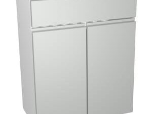 Wickes Hertford Gloss Grey Vanity Unit - 600 x 735mm
