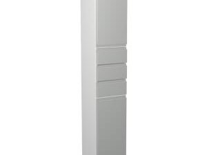 Wickes Hertford Gloss Grey Tower Unit with Drawers - 300 x 1762mm