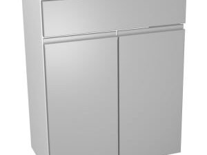 Wickes Hertford Dove Grey Vanity Unit - 600 x 735mm