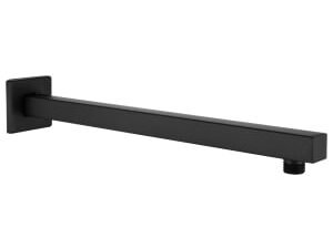 Bristan Square Wall Mounted Black Shower Arm - 400mm